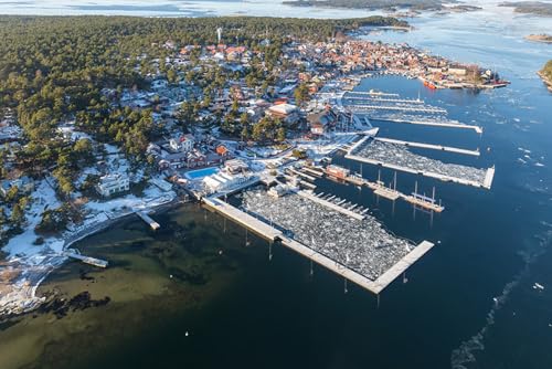 GLHUIOZ 500 Teile Puzzle für Erwachsene und Kinder ab 6 Jahren Schweden Marinas 52x38cm von GLHUIOZ