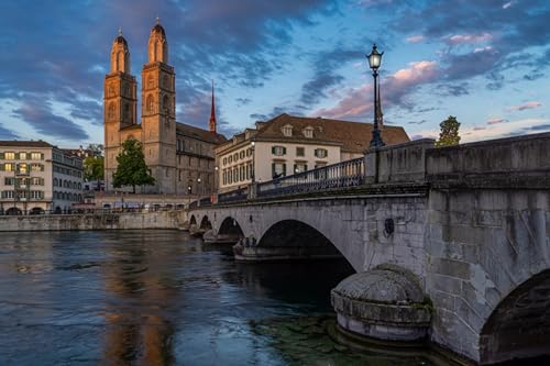 GLHUIOZ 500-teilige Puzzles für Erwachsene,große herausfordernde Mini-Puzzle,schwierige Puzzles 500 Teile,Geschenk für Geburtstag Heimdekoration Zürich Schweiz Flüsse Brücken 52x38cm GLHUIOZ 500-teilige Puzzles für Erwachsene,große herausfordernde Mini-Puzzle,schwierige Puzzles 500 Teile,Geschenk für Geburtstag Heimdekoration Zürich Schweiz Flüsse Brücken 52x38cm von GLHUIOZ