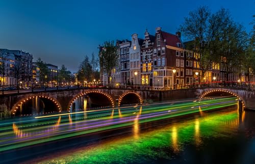 GLHUIOZ Puzzle 1000 Teile,Puzzle für Erwachsene,Impossible Puzzle, Erwachsenenpuzzle ab 6 Jahren. Amsterdam Niederlande Flüsse Brücken 75x50cm GLHUIOZ Puzzle 1000 Teile,Puzzle für Erwachsene,Impossible Puzzle, Erwachsenenpuzzle ab 6 Jahren. Amsterdam Niederlande Flüsse Brücken 75x50cm von GLHUIOZ