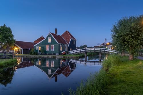 GLHUIOZ Puzzle 1000 Teile,als herausforderndes Puzzle für Erwachsene und Kinder ab 6 Jahren Niederländische Brücken 75x50cm von GLHUIOZ