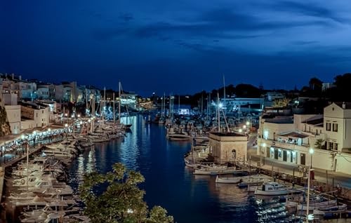 GLHUIOZ Puzzle 1000 Teile Erwachsene Hölzern Puzzles für Erwachsene Lernspiel Herausforderungsspielzeug 1000-teilige Hölzern Puzzles für Erwachsene Kinder Spanien Marinas Ciutadella 75x50cm von GLHUIOZ