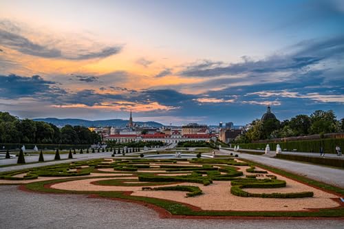 GLHUIOZ Puzzle 1000 Teile Klassische Puzzle Erwachsene Puzzle DIY Kit Holzspielzeug Einzigartiges Geschenk Moderne Wohnkultur Österreich Wien Landschaftsbrunnen 75x50cm von GLHUIOZ