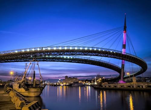 GLHUIOZ Puzzle 1000 Teile - Puzzel für Erwachsene - 100% Recycelten hölzern Jigsaw Puzzle Erwachsene und Kinder - Familienspaß Italien Flüsse Brücken Marinas Pescara 75x50cm GLHUIOZ Puzzle 1000 Teile - Puzzel für Erwachsene - 100% Recycelten hölzern Jigsaw Puzzle Erwachsene und Kinder - Familienspaß Italien Flüsse Brücken Marinas Pescara 75x50cm von GLHUIOZ