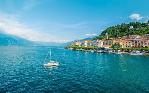 GLHUIOZ Puzzle 1000 Teile - Puzzel für Erwachsene - 100% Recycelten hölzern Jigsaw Puzzle Erwachsene und Kinder - Familienspaß Italien Yacht 75x50cm von GLHUIOZ