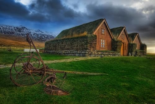 GLHUIOZ Puzzle 1500 Teile, Geschicklichkeitsspiel für die ganze Familie, farbenfrohes Legespiel, Erwachsenenpuzzle ab 9 Jahren Irland Isländische Bauernhöfe 87x57cm GLHUIOZ Puzzle 1500 Teile, Geschicklichkeitsspiel für die ganze Familie, farbenfrohes Legespiel, Erwachsenenpuzzle ab 9 Jahren Irland Isländische Bauernhöfe 87x57cm von GLHUIOZ