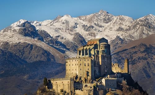 GLHUIOZ Puzzle 1500 Teile,Puzzle für Erwachsene, Impossible Puzzle, Geschicklichkeitsspiel für die ganze Familie,Home Dekoration Puzzle，Puzzle farbenfrohes Legespiel Berge Italien Tempel 87x57cm von GLHUIOZ