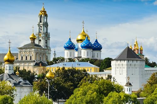 GLHUIOZ Puzzle 1500 Teile,Puzzle für Erwachsene, Impossible Puzzle,Puzzle farbenfrohes Legespiel,uzzle farbenfrohes Legespiel,Erwachsenenpuzzle Russland Kirchenregion 87x57cm von GLHUIOZ