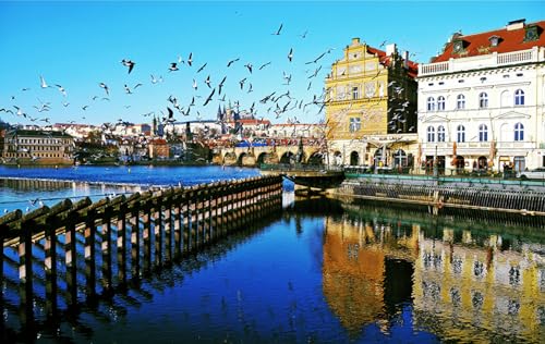 GLHUIOZ Puzzle 1500 Teile Erwachsene Hölzern Puzzles für Erwachsene Lernspiel Herausforderungsspielzeug 1500-teilige Hölzern Puzzles für Erwachsene Kinder Prager Republik 87x57cm von GLHUIOZ