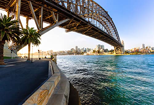 GLHUIOZ Puzzle 1500 Teile - Puzzel für Erwachsene - 100% Recycelten hölzern Jigsaw Puzzle Erwachsene und Kinder - Familienspaß Australien Brücken Sydney Harbour Bridge Sydney 87x57cm von GLHUIOZ