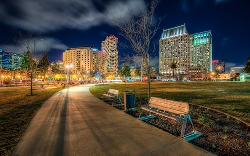 GLHUIOZ Puzzle 500 Teile, Premium Quality, für Erwachsene und Kinder ab 6 Jahren 500pcs, Parks USA Marina 52x38cm von GLHUIOZ