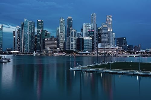 GLHUIOZ Puzzle 500 Teile, Premium Quality, für Erwachsene und Kinder ab 6 Jahren Puzzle. Wolkenkratzer Singapur Megapolis 52x38cm GLHUIOZ Puzzle 500 Teile, Premium Quality, für Erwachsene und Kinder ab 6 Jahren Puzzle. Wolkenkratzer Singapur Megapolis 52x38cm von GLHUIOZ