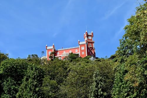 GLHUIOZ Puzzle 500 Teile DIY Wohnkultur Erwachsene Puzzle DIY Kit Holzspielzeug Einzigartiges Geschenk Wohnkultur Portugal Parks Sintra 52x38cm von GLHUIOZ