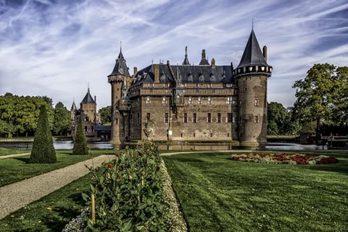 GLHUIOZ Puzzle 500 Teile Erwachsene Hölzern Puzzles für Erwachsene Lernspiel Herausforderungsspielzeug 500-teilige Hölzern Puzzles für Erwachsene Kinder Niederländische Landschaft 52x38cm von GLHUIOZ