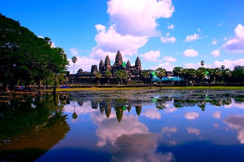 GLHUIOZ Puzzle 500 Teile Erwachsene Hölzern Puzzles für Erwachsene Lernspiel Herausforderungsspielzeug 500-teilige Hölzern Puzzles für Erwachsene Kinder See Tempel Religion Kambodscha Angkor GLHUIOZ Puzzle 500 Teile Erwachsene Hölzern Puzzles für Erwachsene Lernspiel Herausforderungsspielzeug 500-teilige Hölzern Puzzles für Erwachsene Kinder See Tempel Religion Kambodscha Angkor von GLHUIOZ