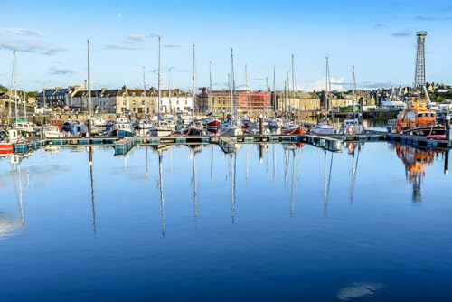 GLHUIOZ Puzzle 500 Teile Erwachsene Hölzern Puzzles für Erwachsene Lernspiel Herausforderungsspielzeug 500-teilige Hölzern Puzzles für Erwachsene Kinder Yachthäfen in Großbritannien 52x38cm von GLHUIOZ