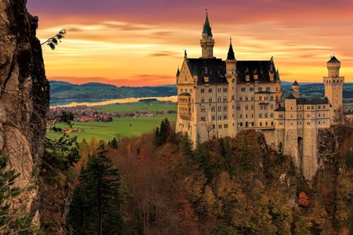 GLHUIOZ Puzzle 500 Teile - Puzzel für Erwachsene - 100% Recycelten hölzern Jigsaw Puzzle Erwachsene und Kinder - Familienspaß Schlösser Deutschland Neuschwanstein Bayern 52x38cm GLHUIOZ Puzzle 500 Teile - Puzzel für Erwachsene - 100% Recycelten hölzern Jigsaw Puzzle Erwachsene und Kinder - Familienspaß Schlösser Deutschland Neuschwanstein Bayern 52x38cm von GLHUIOZ