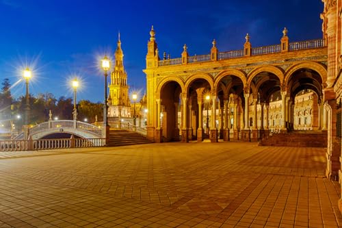 GLHUIOZ Puzzle 500 Teile - Puzzel für Erwachsene - 100% Recycelten hölzern Jigsaw Puzzle Erwachsene und Kinder - Familienspaß Spanien Brücken Sevilla Spanische Stadt 52x38cm GLHUIOZ Puzzle 500 Teile - Puzzel für Erwachsene - 100% Recycelten hölzern Jigsaw Puzzle Erwachsene und Kinder - Familienspaß Spanien Brücken Sevilla Spanische Stadt 52x38cm von GLHUIOZ