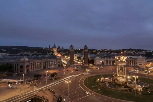 GLHUIOZ Puzzle 500 Teile - Puzzel für Erwachsene - 100% Recycelten hölzern Jigsaw Puzzle Erwachsene und Kinder - Familienspaß Spanien Denkmäler Barcelona Stadt 52x38cm von GLHUIOZ