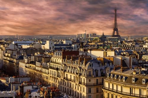 GLHUIOZ Puzzle 500 Teile ab 9 Jahren, Erwachsenenpuzzle mit Panoramabild, Geschicklichkeitsspiel für die ganze Familie, ideal als Wandbild Sonnenaufgänge Frankreich Paris 52x38cm GLHUIOZ Puzzle 500 Teile ab 9 Jahren, Erwachsenenpuzzle mit Panoramabild, Geschicklichkeitsspiel für die ganze Familie, ideal als Wandbild Sonnenaufgänge Frankreich Paris 52x38cm von GLHUIOZ