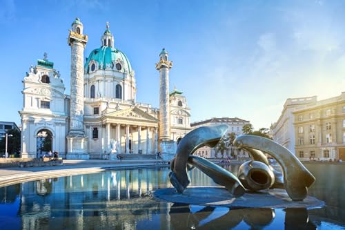 GLHUIOZ Puzzle 500 Teile ab 9 Jahren, Erwachsenenpuzzle mit Panoramabild, Geschicklichkeitsspiel für die ganze Familie, ideal als Wandbild Wien Österreich Kirche Skulpturen Karlskirche 52x38cm GLHUIOZ Puzzle 500 Teile ab 9 Jahren, Erwachsenenpuzzle mit Panoramabild, Geschicklichkeitsspiel für die ganze Familie, ideal als Wandbild Wien Österreich Kirche Skulpturen Karlskirche 52x38cm von GLHUIOZ