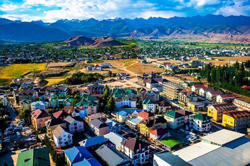 GLHUIOZ Puzzle Erwachsene - Favorite Things | Puzzle 1500 Teile Erwachsene | Puzzel | Puzzle für Erwachsene | Farbverlauf Puzzle | Berge Bosteri Kirgisistan 87x57cm von GLHUIOZ