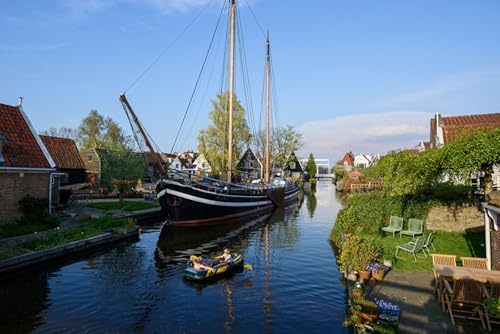GLHUIOZ Puzzle | Puzzle Erwachsene Anspruchsvoll | 500 Puzzle | Puzzel Niederlande Flüsse Edam 52x38cm von GLHUIOZ