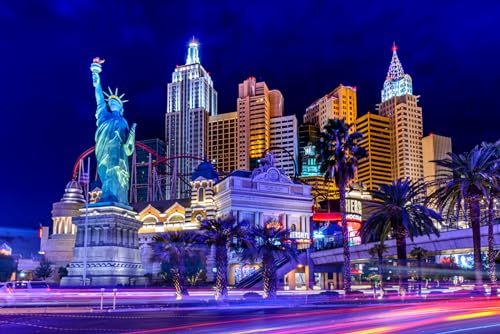 GLHUIOZ Puzzle500 Teile, Premium Quality, für Erwachsene und Kinder ab 6 Jahren USA Vegas 52x38cm GLHUIOZ Puzzle500 Teile, Premium Quality, für Erwachsene und Kinder ab 6 Jahren USA Vegas 52x38cm von GLHUIOZ