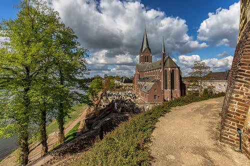 GLHUIOZ Puzzles 1000 Teile Erwachsene Puzzles für Erwachsene Lernspiel Herausforderung Spielzeug 1000 Teile Puzzles für Erwachsene Kinder Niederlande Kirche Kessel Limburg 75x50cm von GLHUIOZ