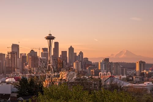 GLHUIOZ Puzzles 1000 Teile Erwachsene Puzzles für Erwachsene Lernspiel Herausforderung Spielzeug 1000 Teile Puzzles für Erwachsene Kinder Seattle USA 75x50cm von GLHUIOZ