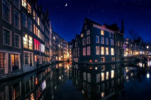 GLHUIOZ Puzzles Für Erwachsene 1500 Teile Puzzles 1500 Teile Puzzle Für Erwachsene Und Kinder Ab 6 Jahren Amsterdam, Niederlande 87x57cm von GLHUIOZ