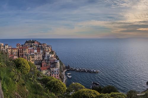 GLHUIOZ Puzzles für Erwachsene 1500 Teile Puzzles für Erwachsene Lernspiel Herausforderung Spielzeug 1500 Teile Holzpuzzles für Erwachsene Kinder Meer Italien Park 87x57cm von GLHUIOZ