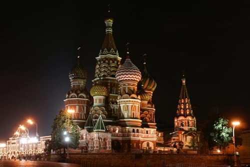 GLHUIOZ Puzzles für Erwachsene 500 Teile Puzzles für Erwachsene Lernspiel Herausforderung Spielzeug 500 Teile Holzpuzzles für Erwachsene Kinder Russland Tempel 52x38cm von GLHUIOZ