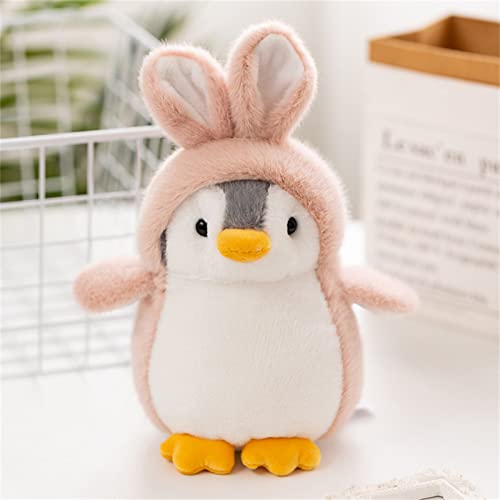 GLITZFAS Pinguin Stofftier Plüschtier, Kuscheltier Plüschpuppen Pinguin, 20cm Stofftier Schmusetier Geschenk für Jungen Mädchen Babys (Hellrosa) von GLITZFAS