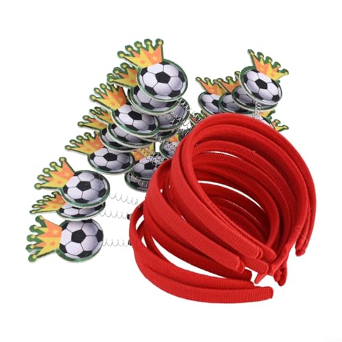 GLOBALHUT Auffälliges Fußballspiel-Kopfbedeckung, Haarband für Fußballveranstaltungen, leicht und bequem (F) von GLOBALHUT