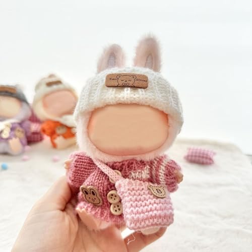 Trendige Kleidung für 17 cm große Puppen, modisches Zubehör für kreatives Verkleiden und Spielen (Rosa) von GLOBALHUT