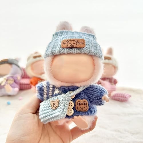 Trendige Kleidung für 17 cm große Puppen, modisches Zubehör für kreatives Verkleiden und Spielen (blau) von GLOBALHUT