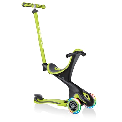 GLOBBER GO-UP COMFORT LIGHTS mit Leuchtrollen, lime grün von GLOBBER