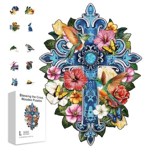 GLOBLELAND 200 Stück „Segne Das Kreuz“ Holzpuzzle Für Kleinkinder Die Blumen Und Vogelpuzzles Lernen. Bunte Einzigartig Geformte Puzzles. Geburtstagsgeschenke Für Das Lernen Im Vorschulalter. GLOBLELAND 200 Stück „Segne Das Kreuz“ Holzpuzzle Für Kleinkinder Die Blumen Und Vogelpuzzles Lernen. Bunte Einzigartig Geformte Puzzles. Geburtstagsgeschenke Für Das Lernen Im Vorschulalter. von GLOBLELAND