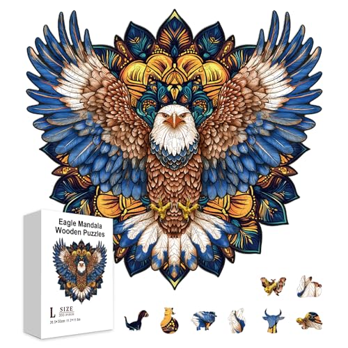 GLOBLELAND 200 Stück Adler Mandala Puzzle Aus Holz Für Kleinkinder Die Tieradler Puzzles Lernen. Bunte Einzigartig Geformte Puzzles. Geburtstagsgeschenke Für Das Lernen Im Vorschulalter. GLOBLELAND 200 Stück Adler Mandala Puzzle Aus Holz Für Kleinkinder Die Tieradler Puzzles Lernen. Bunte Einzigartig Geformte Puzzles. Geburtstagsgeschenke Für Das Lernen Im Vorschulalter. von GLOBLELAND