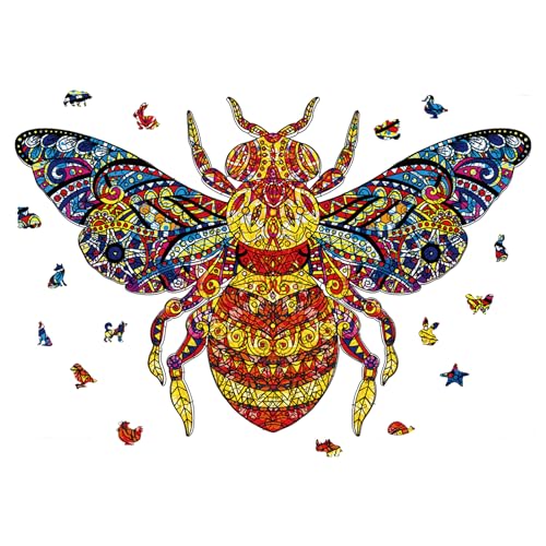GLOBLELAND 200 Stück Bienen Holzpuzzles Für Erwachsene, 40x26.4 cm, Bienen Puzzles, Holz, Bunte Puzzles Für Erwachsene, Geschenke Zum Geburtstag GLOBLELAND 200 Stück Bienen Holzpuzzles Für Erwachsene, 40x26.4 cm, Bienen Puzzles, Holz, Bunte Puzzles Für Erwachsene, Geschenke Zum Geburtstag von GLOBLELAND