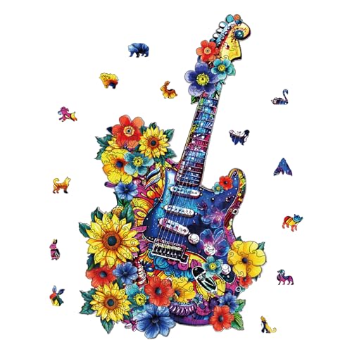 GLOBLELAND 200 Stück Gitarre Holzpuzzles Für Erwachsene 40x23 cm Holzpuzzles Für Erwachsene Einzigartige Geformte Holzpuzzles Bunte Puzzles Für Weihnachtsgeburtstagsgeschenke Familienspiele GLOBLELAND 200 Stück Gitarre Holzpuzzles Für Erwachsene 40x23 cm Holzpuzzles Für Erwachsene Einzigartige Geformte Holzpuzzles Bunte Puzzles Für Weihnachtsgeburtstagsgeschenke Familienspiele von GLOBLELAND