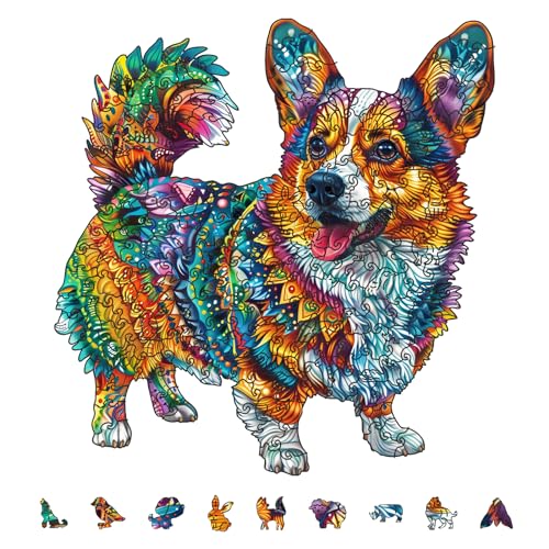 GLOBLELAND 200 Stück Hunde Holzpuzzle Für Erwachsene, 29x28 cm, Holzpuzzle Für Erwachsene, Einzigartig Geformte Holzpuzzles, Bunte Puzzles Für Weihnachten, Ostern, Geburtstagsgeschenke, Familienspiele GLOBLELAND 200 Stück Hunde Holzpuzzle Für Erwachsene, 29x28 cm, Holzpuzzle Für Erwachsene, Einzigartig Geformte Holzpuzzles, Bunte Puzzles Für Weihnachten, Ostern, Geburtstagsgeschenke, Familienspiele von GLOBLELAND