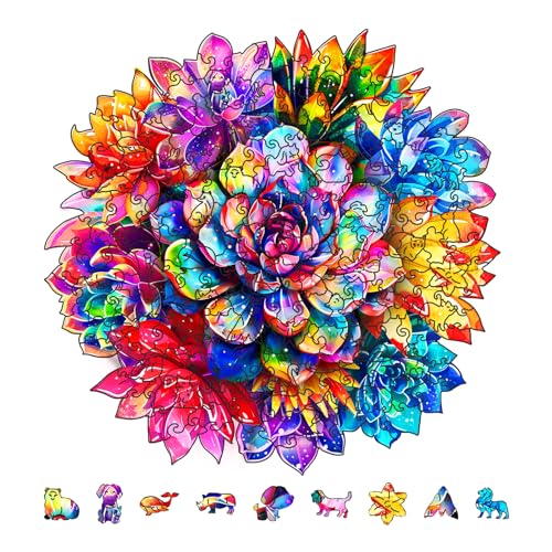 GLOBLELAND 200 Stück Mandala Blumen Holzpuzzle Für Erwachsene, 28x28 cm, Holzpuzzle Für Erwachsene, Einzigartig Geformte Holzpuzzles, Bunte Puzzles Für Weihnachten, Ostern, Geburtstagsgeschenke GLOBLELAND 200 Stück Mandala Blumen Holzpuzzle Für Erwachsene, 28x28 cm, Holzpuzzle Für Erwachsene, Einzigartig Geformte Holzpuzzles, Bunte Puzzles Für Weihnachten, Ostern, Geburtstagsgeschenke von GLOBLELAND