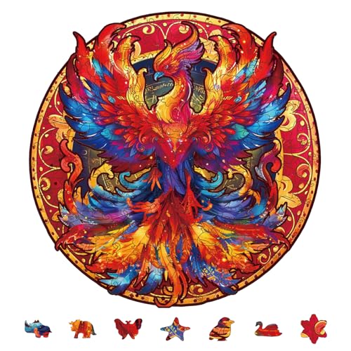 GLOBLELAND 200 Stück Phoenix Holzpuzzle Für Erwachsene 279x283mm /11x11.1 Zoll Holzpuzzle Für Erwachsene Farbenfrohes Einzigartiges Holzpuzzle In Tierform Für Familienjubiläumsgeschenke GLOBLELAND 200 Stück Phoenix Holzpuzzle Für Erwachsene 279x283mm /11x11.1 Zoll Holzpuzzle Für Erwachsene Farbenfrohes Einzigartiges Holzpuzzle In Tierform Für Familienjubiläumsgeschenke von GLOBLELAND