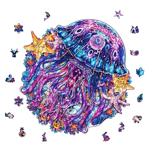 GLOBLELAND 200 Stück Quallen Holzpuzzles Für Erwachsene 28x27.7 cm Holzpuzzles Für Erwachsene Einzigartige Geformte Holzpuzzles Tier Bunte Puzzles Für Weihnachten Geburtstag GLOBLELAND 200 Stück Quallen Holzpuzzles Für Erwachsene 28x27.7 cm Holzpuzzles Für Erwachsene Einzigartige Geformte Holzpuzzles Tier Bunte Puzzles Für Weihnachten Geburtstag von GLOBLELAND