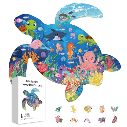 GLOBLELAND 200Pcs Meeresschildkröte hölzerne Puzzles für Kleinkind Kinder Lernen Holz Erwachsene Bunte Sommer Unterwasserwelt Puzzles für Vorschule Lernen Geburtstag Jahrestag Geschenke GLOBLELAND 200Pcs Meeresschildkröte hölzerne Puzzles für Kleinkind Kinder Lernen Holz Erwachsene Bunte Sommer Unterwasserwelt Puzzles für Vorschule Lernen Geburtstag Jahrestag Geschenke von GLOBLELAND