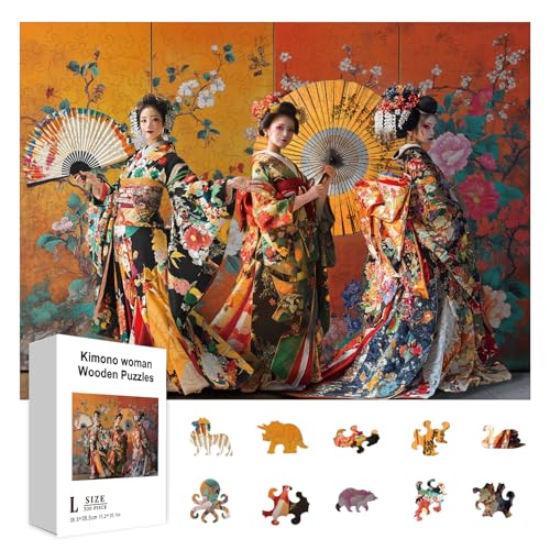 GLOBLELAND 300 Stück Holzpuzzle Mit Japanischem Kimono Für Kleinkinder 38.5x28.5cm/15.1x11.22inch Bunte Holzpuzzles Mit Japanischer Frau Feiertags Geburtstags Und Jubiläumsgeschenke Für Das Lernen GLOBLELAND 300 Stück Holzpuzzle Mit Japanischem Kimono Für Kleinkinder 38.5x28.5cm/15.1x11.22inch Bunte Holzpuzzles Mit Japanischer Frau Feiertags Geburtstags Und Jubiläumsgeschenke Für Das Lernen von GLOBLELAND