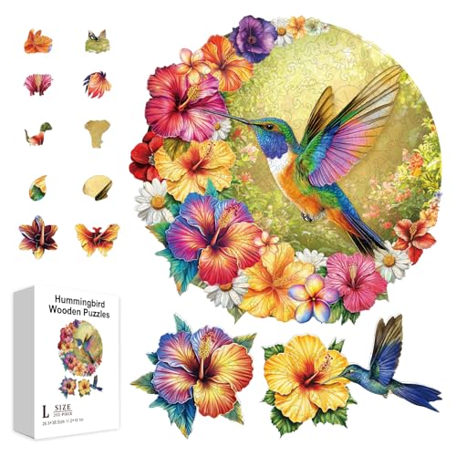 GLOBLELAND 300 Stück Kolibri Holzpuzzle Für Kinder Mondblume Hibiskus Gänseblümchen Puzzle Holz Kinder Bunte Puzzles Für Feiertage Geburtstage Jahrestage GLOBLELAND 300 Stück Kolibri Holzpuzzle Für Kinder Mondblume Hibiskus Gänseblümchen Puzzle Holz Kinder Bunte Puzzles Für Feiertage Geburtstage Jahrestage von GLOBLELAND