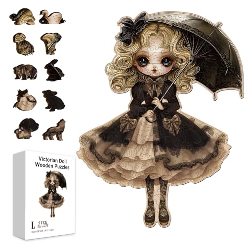 GLOBLELAND 300 Stück Viktorianische Puppen Holzpuzzle Für Erwachsene 14.48x11.22 Stück Im Spitzenkleid Kinderpuzzle Süßes Puppenpuzzle Aus Holz Für Geburtstag Weihnachten Halloween Kindergeschenke GLOBLELAND 300 Stück Viktorianische Puppen Holzpuzzle Für Erwachsene 14.48x11.22 Stück Im Spitzenkleid Kinderpuzzle Süßes Puppenpuzzle Aus Holz Für Geburtstag Weihnachten Halloween Kindergeschenke von GLOBLELAND