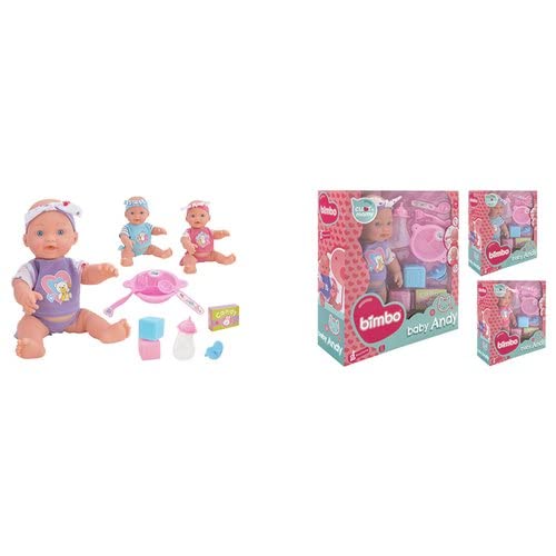 Globo 8014966411093 Baby Andy, Mehrfarbig, 30 cm von GLOBO